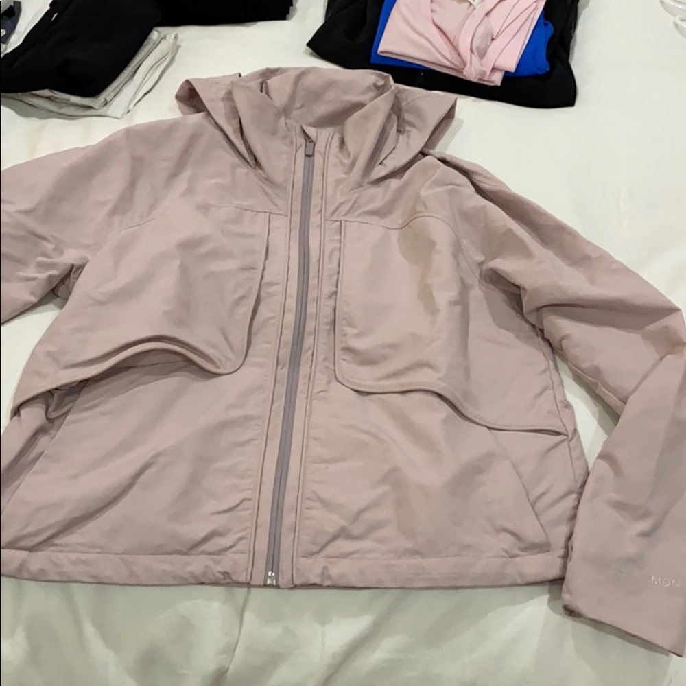 Smoky blush lululemon rain jacket